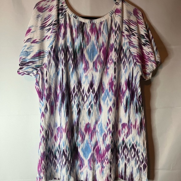 Basic Editions Multicolor Patterned Blouse - Picture 2 of 5